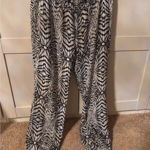 Rebecca Minkoff Black and White Patterned Pants